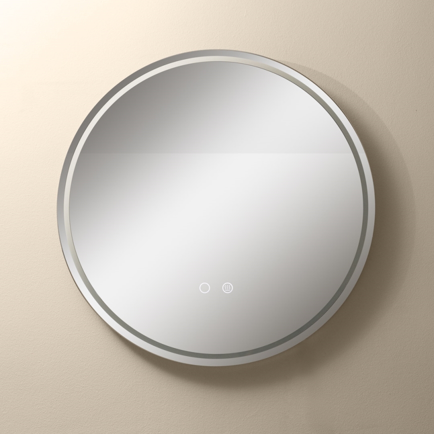Zuma Line - Espejo de baño calefactado con luz LED de fondo LED/24W/230V 3000/4000/6000K d. 60 cm IP44
