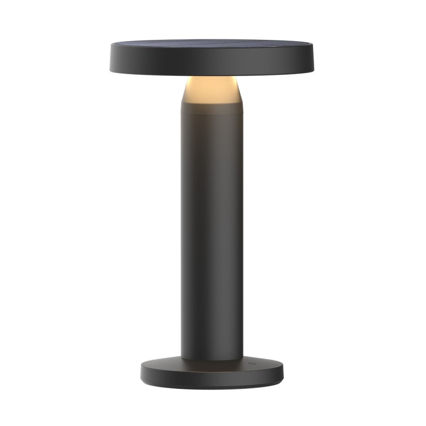 Zuma Line - Lámpara de mesa LED solar recargable y regulable LED/2W/2000 mAh IP44 negro