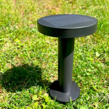 Zuma Line - Lámpara de mesa LED solar recargable y regulable LED/2W/2000 mAh IP44 negro