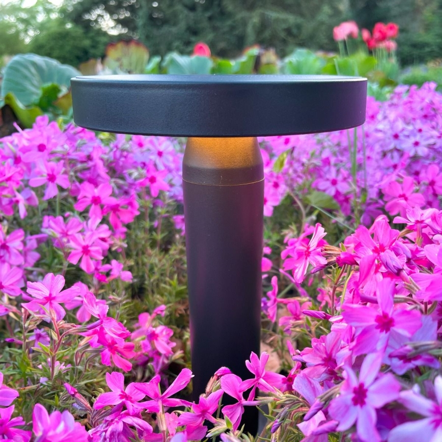 Zuma Line - Lámpara de mesa LED solar recargable y regulable LED/2W/2000 mAh IP44 negro