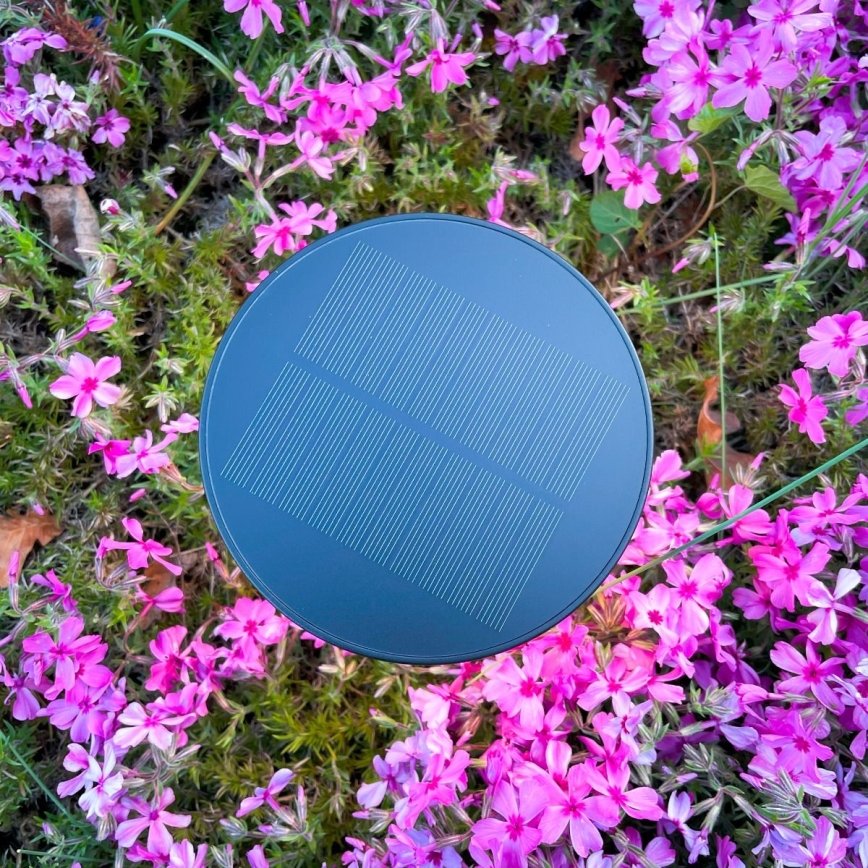 Zuma Line - Lámpara de mesa LED solar recargable y regulable LED/2W/2000 mAh IP44 negro