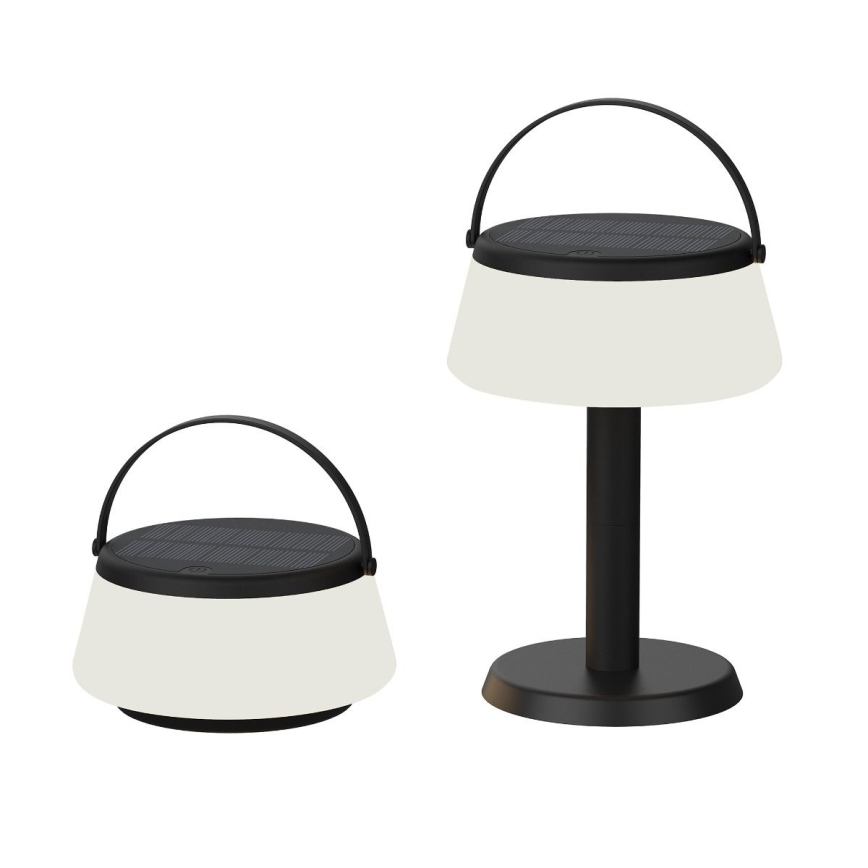 Zuma Line - Lámpara solar recargable y regulable LED/2,2W/2000mAh IP44 negro