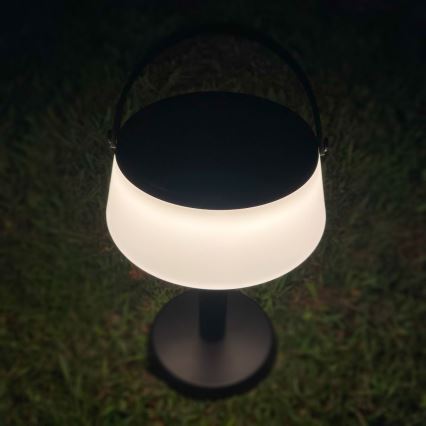 Zuma Line - Lámpara solar recargable y regulable LED/2,2W/2000mAh IP44 negro
