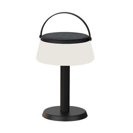 Zuma Line - Lámpara solar recargable y regulable LED/2,2W/2000mAh IP44 negro