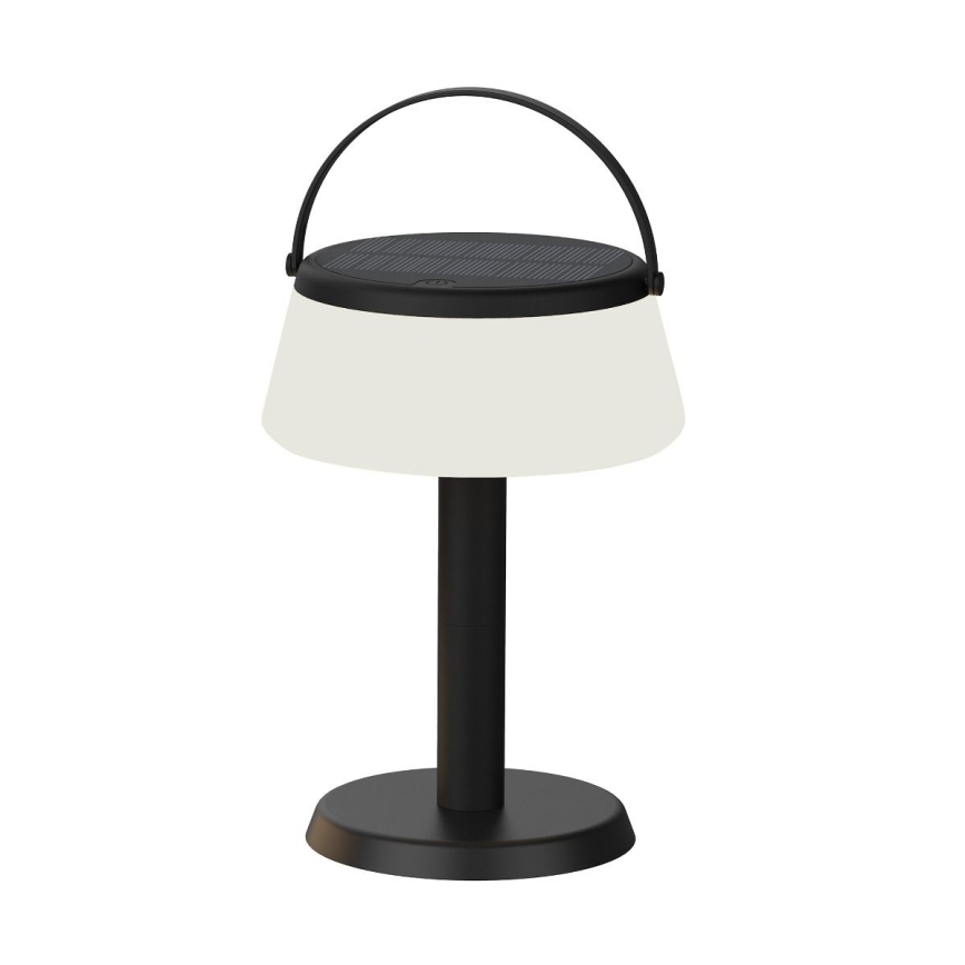 Zuma Line - Lámpara solar recargable y regulable LED/2,2W/2000mAh IP44 negro