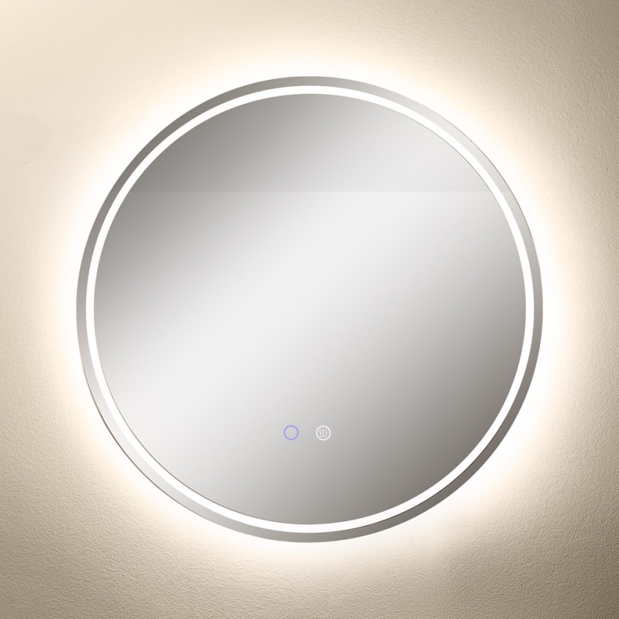 Zuma Line - Espejo de baño calefactado con luz LED de fondo LED/24W/230V 3000/4000/6000K d. 60 cm IP44
