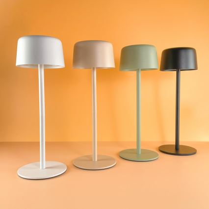 Zuma Line - Lámpara de mesa LED recargable y regulable LED/2W/1200 mAh IP44 color crema