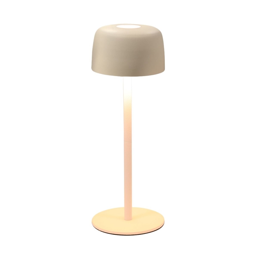 Zuma Line - Lámpara de mesa LED recargable y regulable LED/2W/1200 mAh IP44 color crema