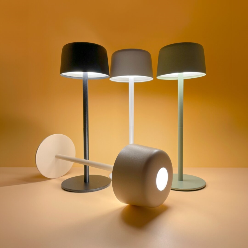Zuma Line - Lámpara de mesa LED recargable y regulable LED/2W/1200 mAh IP44 verde