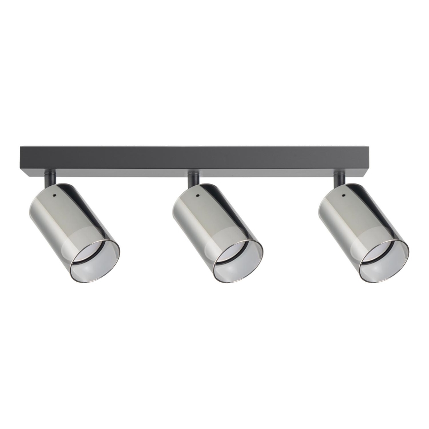 Zuma Line - Foco 3xGU10/50W/230V negro/gris