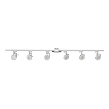 Zuma Line - Foco para sistema de rieles 6xGU10/10W/230V blanco