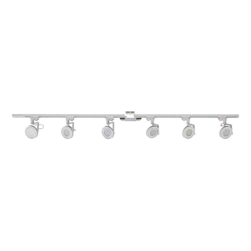 Zuma Line - Foco para sistema de rieles 6xGU10/10W/230V blanco