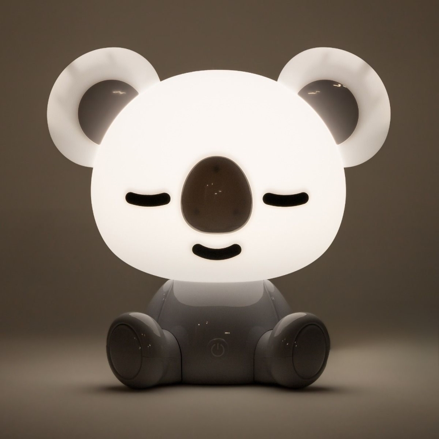 Zuma Line - Lámpara LED de mesa táctil infantil regulable LED/3W/230V koala gris