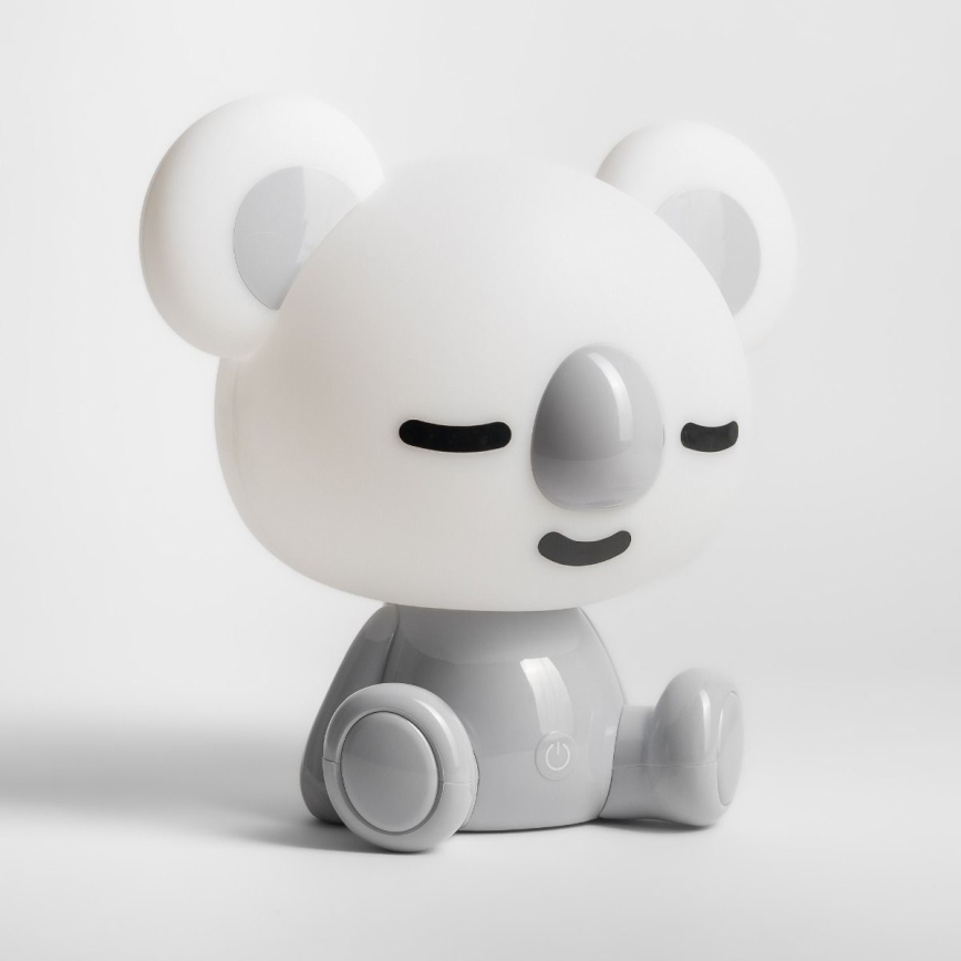 Zuma Line - Lámpara LED de mesa táctil infantil regulable LED/3W/230V koala gris