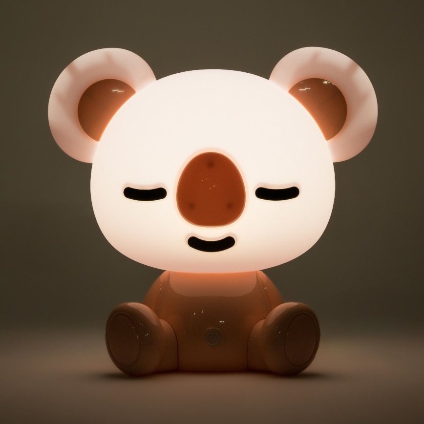 Zuma Line - Lámpara LED de mesa táctil infantil regulable LED/3W/230V rosa koala
