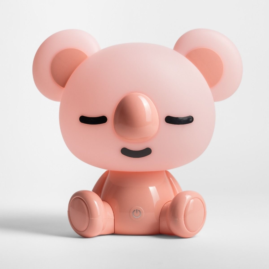 Zuma Line - Lámpara LED de mesa táctil infantil regulable LED/3W/230V rosa koala