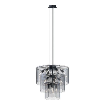 Zuma Line - Lámpara colgante 14xE14/40W/230V negro
