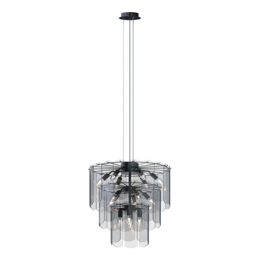 Zuma Line - Lámpara colgante 14xE14/40W/230V negro