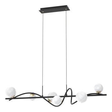 Zuma Line - Lámpara colgante 6xG9/3,5W/230V negro