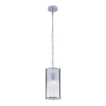 Zuma Line - Lámpara colgante con cadena 1xE27/40W/230V cromo brillante