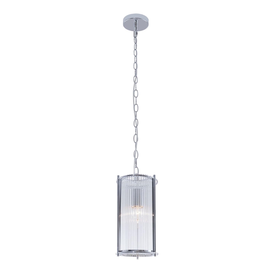 Zuma Line - Lámpara colgante con cadena 1xE27/40W/230V cromo brillante