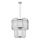 Zuma Line - Lámpara colgante con cadena 8xE14/60W/230V cromo brillante
