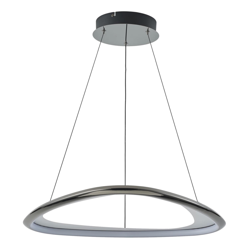 Zuma Line - Lámpara de araña LED regulable LED/34W/230V 3000K negro cromo brillante