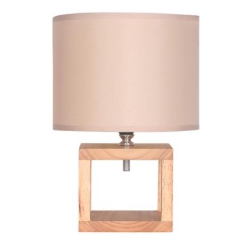 Zuma Line - Lámpara de mesa 1xE14/40W/230V bambú/beige