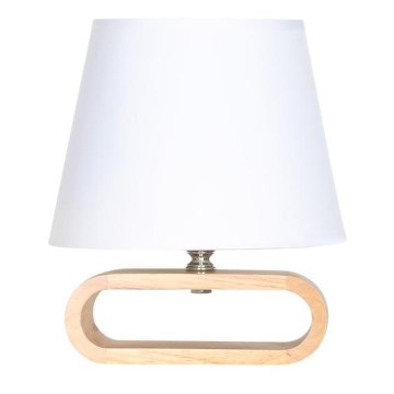 Zuma Line - Lámpara de mesa 1xE14/40W/230V bambú/blanco