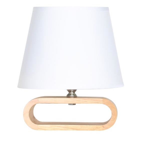 Zuma Line - Lámpara de mesa 1xE14/40W/230V bambú/blanco