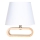 Zuma Line - Lámpara de mesa 1xE14/40W/230V bambú/blanco
