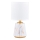 Zuma Line - Lámpara de mesa 1xE14/40W/230V blanco/dorado/decoración de mármol