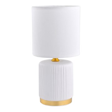 Zuma Line - Lámpara de mesa 1xE14/40W/230V blanco/dorado