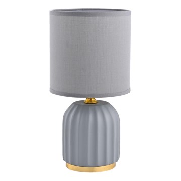 Zuma Line - Lámpara de mesa 1xE14/40W/230V gris/dorado