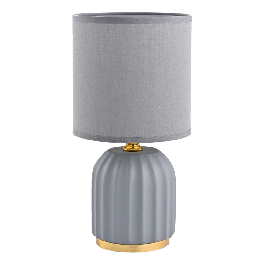 Zuma Line - Lámpara de mesa 1xE14/40W/230V gris/dorado
