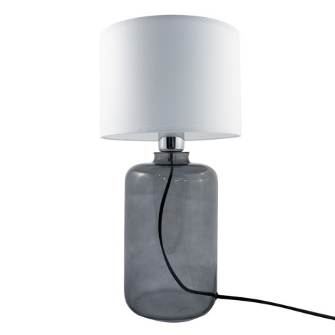 Zuma Line - Lámpara de mesa 1xE27/40W/230V blanco/negro