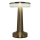 Zuma Line - Lámpara de mesa LED recargable y regulable LED/2,5W/1200 mAh 3000/4000/6000K dorado