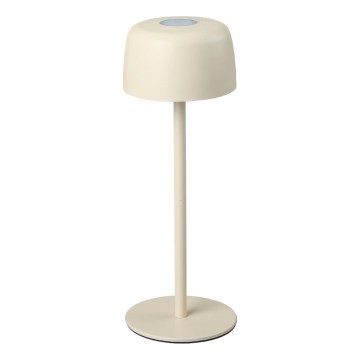Zuma Line - Lámpara de mesa LED recargable y regulable LED/2W/1200 mAh IP44 color crema