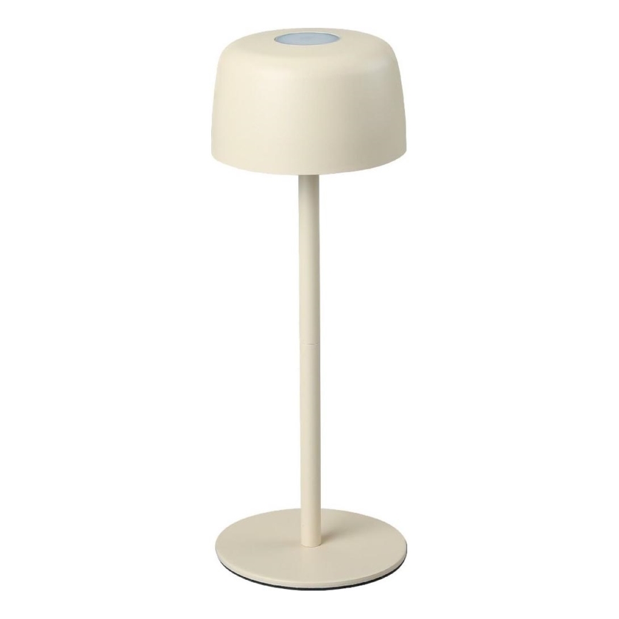 Zuma Line - Lámpara de mesa LED recargable y regulable LED/2W/1200 mAh IP44 color crema
