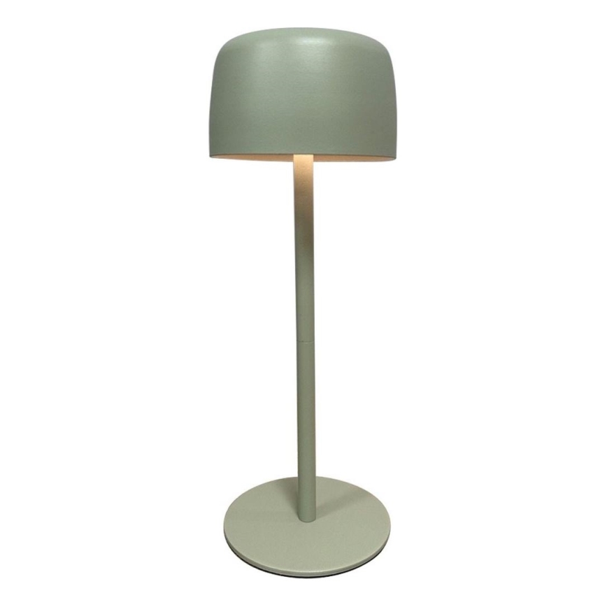 Zuma Line - Lámpara de mesa LED recargable y regulable LED/2W/1200 mAh IP44 verde