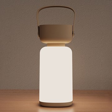 Zuma Line - Lámpara de mesa LED recargable y regulable LED/3W/1200 mAh 3000/4000/6500K IP44 marrón