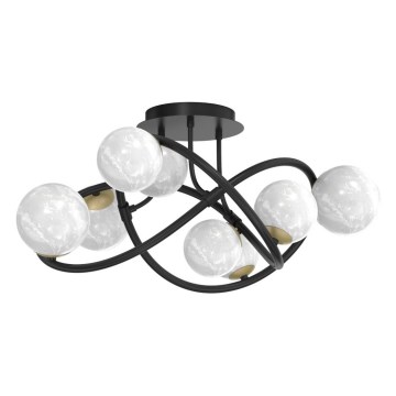 Zuma Line - Lámpara de techo 8xG9/3,5W/230V negro