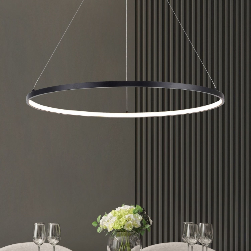 Zuma Line - Lámpara LED colgante LED/32W/230V 3000/4000/6000K diá. 60 cm negro