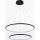 Zuma Line - Lámpara LED colgante LED/40W/230V negro