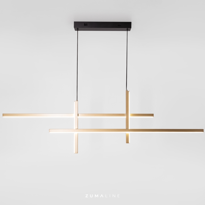 Zuma Line - Lámpara LED colgante LED/42W/230V 3000/4000/6000K dorado