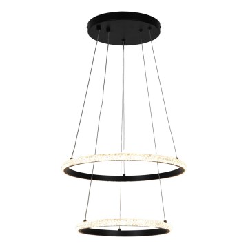 Zuma Line - Lámpara LED colgante RIDE LED/22W/230V + LED/14W diá. 41 cm negro