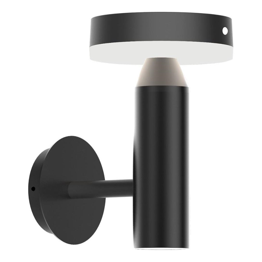 Zuma Line - Lámpara solar LED de pared con sensor de movimiento y crepúsculo LED/4,5W/2000 mAh IP44 negro