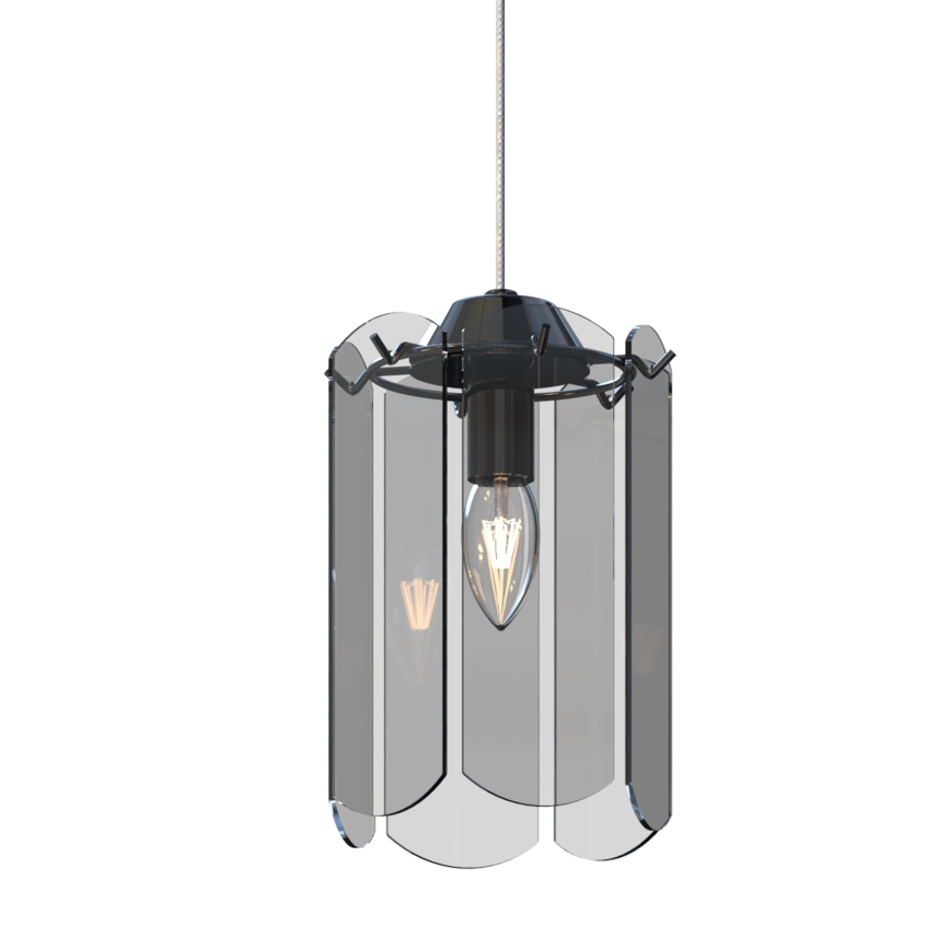 Zuma Line - Lámpara colgante 1xE14/40W/230V negro