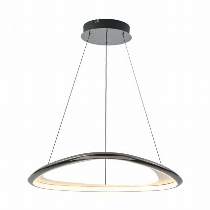 Zuma Line - Lámpara de araña LED regulable LED/34W/230V 3000K negro cromo brillante