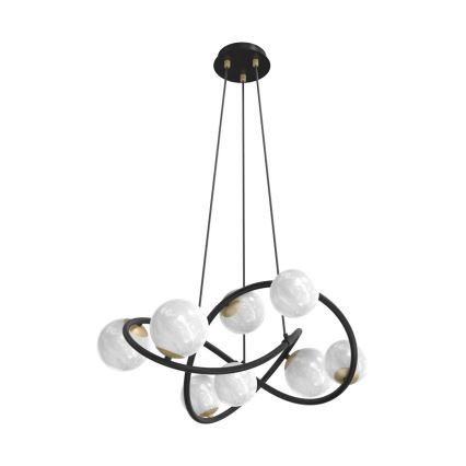 Zuma Line - Lámpara colgante 8xG9/3,5W/230V negro